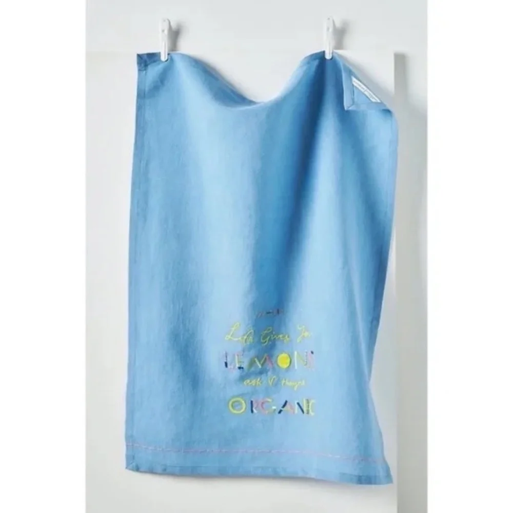 NWT Anthropologie Maricor/Maricar Life Gives You Lemons Dish Towel